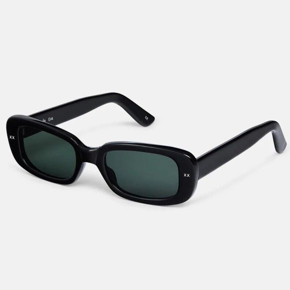 Lexxola Eva Sunglasses in Black/Smoke - Picture 1 of 4